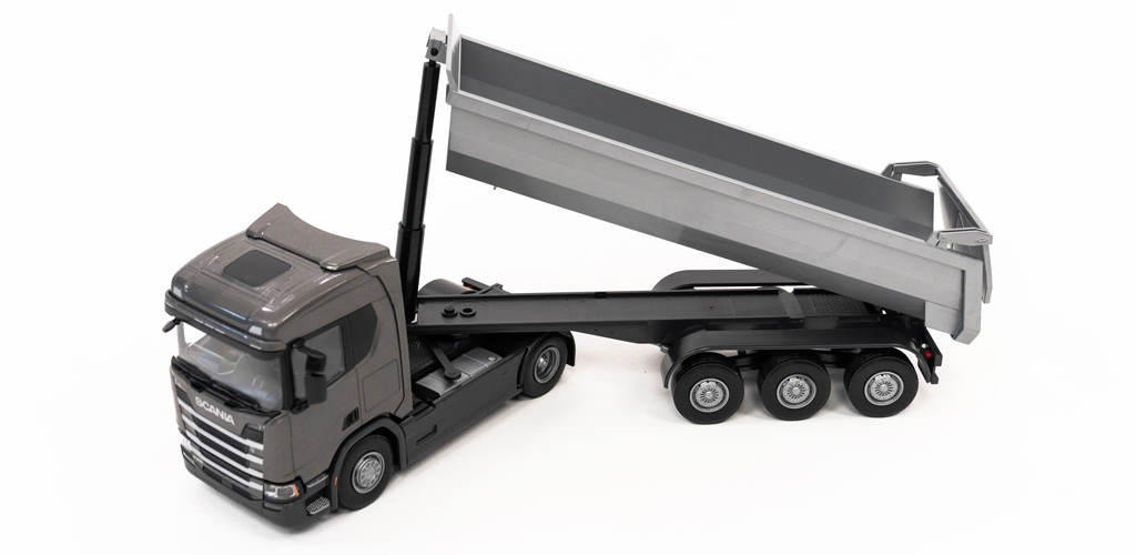 hracka-kamion-SCANIA-R500-Next-Gen-sivy-s- -vyklapacim-návesom-4